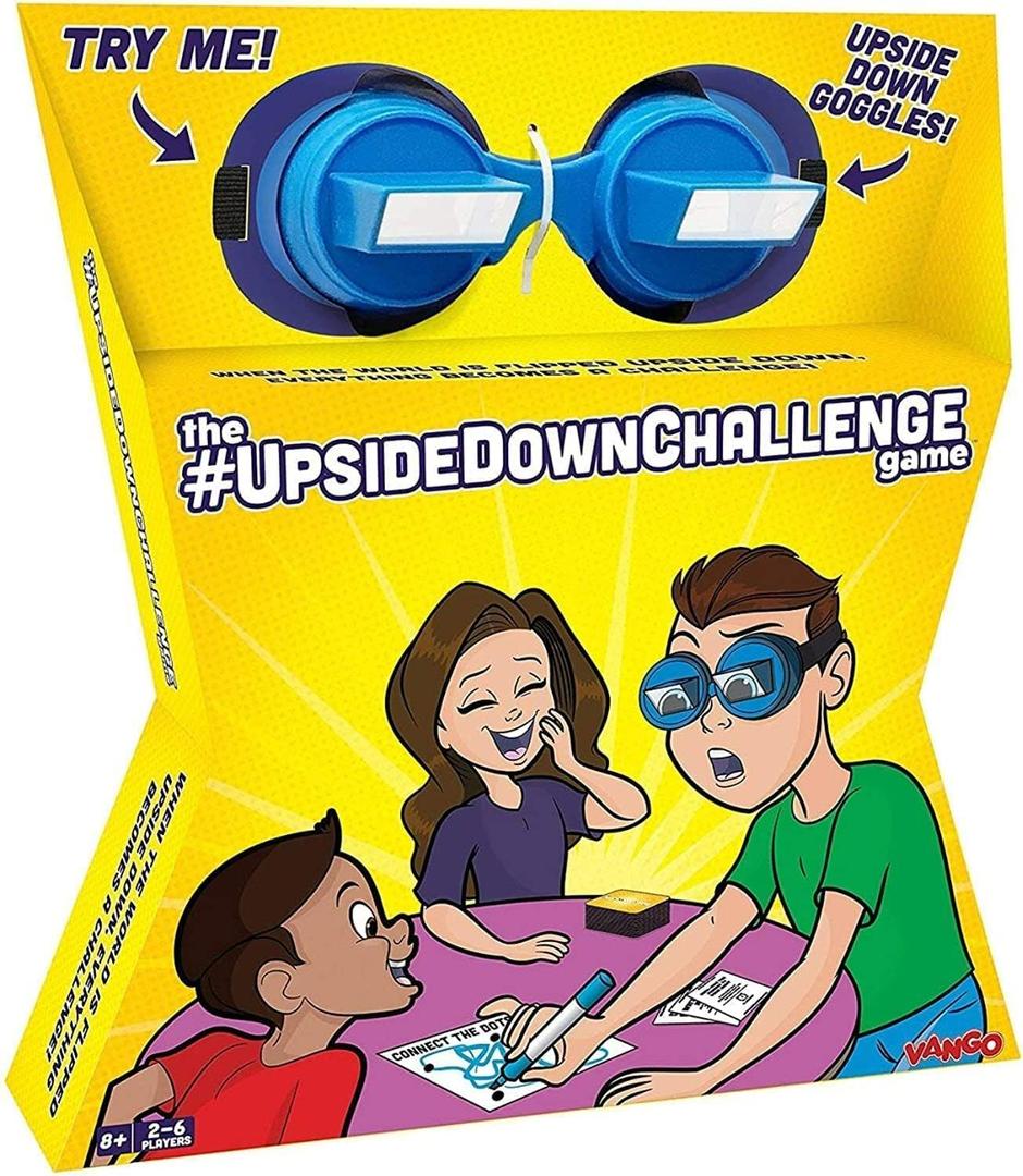 Vango The Original UpsideDownChallenge Game for Family & Kids | Fun Challenges with Upside Down Goggles | Hilarious for Game Night & Parties | 2-6 Players, Ages 8+ (Standard Edition)