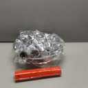 2PCS Front Wheel Covers Hub Axle Semi Plastic ABS Chrome Pair 33mm Nut Covers