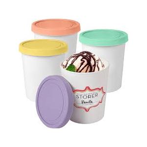 WALL QMER Premium Ice Cream Containers (4 Pack