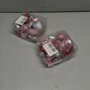 2 x Melisheer 24pcs Valentines Day Heart Ornaments, Classic Red Pink Silver Shaped Hanging Baubles with 2 Sizes, Valentine's Decorations for Tree, Love Decor Outdoor Wedding Party Gift