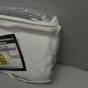 ROYALE LINENS 300 Thread Count 100% Long Staple Combed Cotton Sheet Set - 4 Piece Queen Bed Sheets - 1 Fitted, 1 Flat & 2 Pillow Cases - Soft Cool & Crisp Sheet Set (Queen, White)