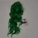 Green Wig - Long Wavy Wigs for Women Middle Part Green Wig 26 inch Natural Curly Synthetic Heat Resistant Fiber Wigs for Daily Party Use
