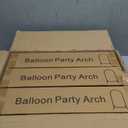 Pack of 3 Arch Backdrop Stand (7.2FT/6.6FT/6FT), Metal Backdrop Arch Stand, Decoration Balloon Arch Stand, Gold Wedding Arch Stand for Party Backdrop