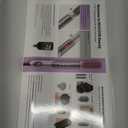 MESCOMB Upgraded Infrared 6 in 1 Hot Air Styler Wrap - Dual Voltage Hair Dryer| Fast Drying & No Heat Damage, Professional Multi-Styler for Curling, Volumizing & Smooth Straightening (100V-240V) (Purple)