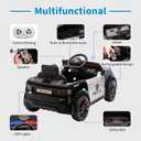 PeakPursuit 12V 4.5Ah Kids Electric Police Car Ride on with Remote Control, Medium
