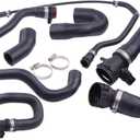 Radiator Coolant Water Hose Pipe Kit 7 Hoses Compatible with BMW E90 128i 328i 325xi 328i Convertible Coupe xDrive 328xi 330i 330xi N51 E90 2007-2011 11537516414 11537521049 17127531579