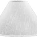 Aspen Creative 32208A Hardback Empire Spider Lamp Shade in Pearl White, 6" Top x 19" Bottom x 12" Slant Height