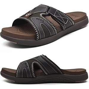 COFACE Mens Sport Recovery Sandals Plantar Fasciitis Soft Cushion Lightweight Orthotic Slides for Men 9