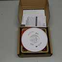 Kidde Smoke Detector, Hardwired Smoke Alarm with 9-Volt Battery Backup, Test-Reset Button, Interconnect Capability, 1 Count (Pack of 1), White, EXP Date: 2032/Apr. 22