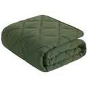 NTBAY Down Alternative Toddler Comforter, Lightweight and Warm Solid Color Baby Crib Quilted Blanket, 39x47 inches, Olive Green