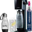 SodaStream - ART Sparkling Water Maker | STARTER KIT | CQC CO2 system | Includes 1x CO2 Cylinder, 1x32 & 1x16 Fl Oz Dishwasher Safe Bottles, 1x Bubly Flavor Drop | Combine with Pepsi Flavors | Black