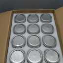 Tebery 24 Pack Home Glass Mason Jars with Silver Metal Lids and Bands, 7.6 OZ Wide Mouth Glass Canning Jars for Canning, Preserving, Meal Prep, Overnight Oats, Jam, Jelly