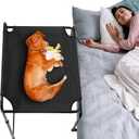 ROYALAY Bedside Pet Bed Pet Cosleeper, Adjustable Height Raised Dog Bed Co Sleeper for Medium Small Pets, Pet Bassinet Dog Bed Extension Attached to Human Bed for Cats & Dogs