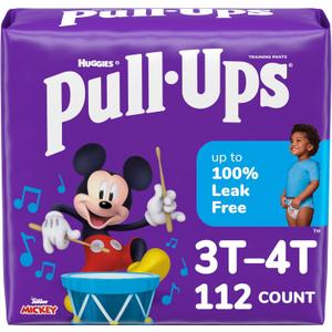 Pull-Ups Boys' Potty Training Pants, 3T-4T (32-40 lbs), 112 Count (4 Packs of 28)