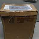 Yeaqee 100 Pack 2 Pockets Glossy Laminated Paper Folder First Day of School Presentation Folder Letter Size Two Pocket File Portfolio Holder Back to School Items Bulk for Teacher Office (White)