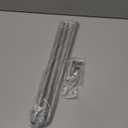 Silver Curtain Rods for Windows 30 or 45 Inches with Brackets, Decorative 5/8 Inch Diameter Single Window Curtain Rod Set for Room Divider, Bedroom, Living room, Kitchen, Bathroom