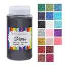 Craft and Party, Craft Glitter for Craft and Decoration 1 Pound Bottled (Ultra Fine - 1/128", 0.008", 0.2mm, Black)