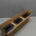 4 x 4 Post Base 4 PCS,Inner Size 3.6"x3.6"Deck Post Base,Heavy Duty Metal Black Powder Coated Post Brackets,for Pavilion Deck Railing Support Deck Base Plate, Support Bolt Down