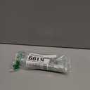 BTArtbox Press On Nails Short - Gold Drops, Lamp-Curable Gold French Tip Cat Eye Almond Press On Nails with Glue and Adhesive Tabs for Women in 16 Sizes - 32 Soft Gel Glue On Nails Kit