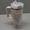 STANLEY Quencher H2.0 Tumbler with Handle and Straw 40 oz Flowstate 3-Position Lid Cup Holder Compatible for Travel Insulated Stainless Steel Cup BPA-Free Rose Quartz 2.0