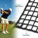 Golf Practice Net Heavy Duty 400GSM, 10/15/20/30ft Golf Ball Hitting Nets for Backyard Garage Indoor Outdoor,Adjustable Barrier Protective Batting Net for Baseball Hockey Soccer Sports Netting