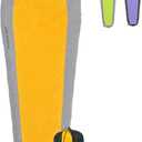 Teton 20F and 5F Degree Sleeping Bag; Lightweight, Warm Weather Mummy Sleeping Bags for Adults and Kids, Camping, Backpacking, Hiking (Orange)