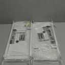 Expandable Cabinet Shelf Organizer Storage Spice Rack Shelves for Kitchen Stackable Adjustable Pantry Cupboard Bathroom Countertop Desktop(2Packs/White/Medium) (MEDIUM:7.88"D x 16.6~26.5"W x 6.1"/7.5"H)