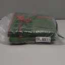 ZOBER Large Christmas Ornament Storage Box - Stores 128 3" Ornaments, With Dividers - Ornament Organizer Storage Box, Durable Christmas Containers Holder - Extra Pockets, Dual Zipper - Green