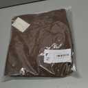 Women's Casual High Waisted Wide Leg Dress Pants with Pockets and Belt (Brown, M)