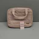 NISHEL Travel Toiletry Bag for women, Portable Hanging Organizer for Travel-Sized Shampoo, Conditioner, Brushes Set, makeup Accessories, Medium Size, Pink