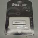 Kingston Ironkey Locker+ 50 32GB Encrypted USB Flash Drive | USB 3.2 Gen 1 | XTS-AES Protection | Multi-Password Security Options | Automatic Cloud Backup | Metal Casing | IKLP50/32GB,Silver