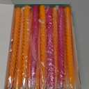 10 Pack Orange and 10 Pack Hot Pink Spiral Taper Candles for Holiday Home Decoration, 10 Inch Unscented Dripless Twisted Candlesticks for Dinner Party Wedding Halloween Thanksgiving