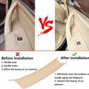 Door Pull Handle Covers Compatible with BMW X5 Series F15/F85 2014-2018, BMW X6 Series F16/F86 2015-2018(3PCS)(Beige)
