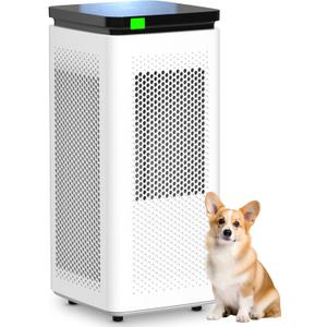 Air Purifiers for Home Large Rooms up to 3500 Ft, H13 True HEPA 0.1 Micron 99.97% Filtration with Carbon Filter, 235 CFM CADR, for Pollen, Pet Odor, Smoke, VOCs, 30dB Sleep Mode, PM2.5 Display