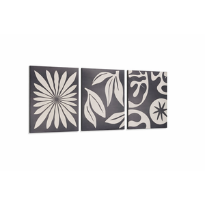 ARTFEB Framed Boho Abstract Wall Art for Living Room, Black Beige Large Canvas Artwork, Modern Geometric Minimalist Prints Wall Decor for Bedroom Hallway Office,24x32 inches, 3 Pieces