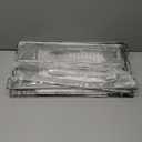 OCG Under Sink Cabinet Organizer Two Tier Pull Out Shelf (11.75W x21D), Under Sink Sliding Shelf for Kitchen Bathroom Cabinet 2 Tier Chrome