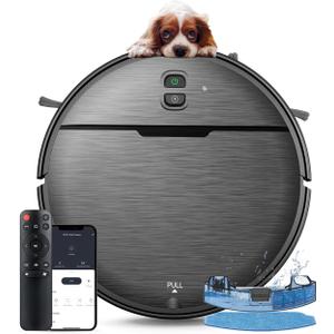 Robot Vacuum Cleaner, iMartine 1600Pa Strong Suction Robotic Vacuum Cleaner, Super-Thin Quiet, Up to 120mins Runtime/Automatic Self-Charging Robot Vacuum for Pet Hair Hard Floor to Medium-Pile Carpet