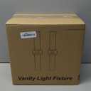 Wall Sconces Set of Two, Hardwired Brushed Gold Bathroom Sconces Wall Lighting with Clear Glass, Modern Sconces Wall Decor Set of 2 Bathroom Light fixtures for Mirror Hallway (Bulbs Not Included)