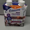 Ensure Max Protein Shake | Milk Chocolate with Caffeine | Ready to Drink | 30g Protein for Muscle Health | 1g Sugar, 4g Fiber | 11 fl oz, 12 Pack, BBD: MAY 01/2026