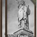 Solid Wood 10x20 Picture Frame with Brown Wood Grain 2 Packs