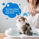 Dog Bath Brush, 2025 New 2 in 1 Dog Shampoo Brush Bubble Maker, Soft Silicone Dogs Scrubber for Bathing with Soap Dispenser, Pet Grooming Massage Brushes for Washing Long Short Hair for Dogs,Cats,Pets (Blue)