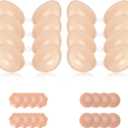 Sticky Push Up Bra for Women,Adhesive Invisible Silicone Lift Bra with Reusable Nipple Covers for Backless Dress Beige