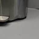 Smudge Resistant Rectangular Trash Can With Soft-Close Foot Pedal, Brushed Stainless Steel, 50 Liter/13.2 Gallon, Satin Nickel Finish, 16.7"L x 14.7"W x 25.9"H