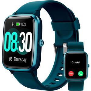 GRV Smart Watch for iOS and Android Phones (Answer/Make Calls), Watches for Men Women IP68 Waterproof Smartwatch Fitness Tracker Watch with Heart Rate/Sleep Monitor Steps Calories Counter (Gem Green)