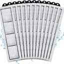 Driamor 12 Pack RF-S Filter Cartridges, Aquarium Filter Cartridges Refill Compatible with Desktop Aquariums with Small Retreat Filters