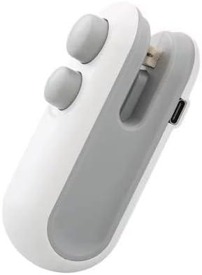 Mini Bag Sealer 2-in-1, USB Rechargeable Handheld Heat Sealer & Cutter  Portable Sealing Machine for Plastic Bags, Food Storage, Snack Preservation  Compact Kitchen Gadget for Home & Travel (White)