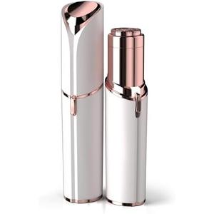 Facial Hair Remover for Women - as Seen on TV Painless Face Shaver - Electric Hair Removal Device for Face Lips Peach Fuzz with Light (White)