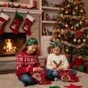 2 x Plaid Headband for Women Christmas Pearl Knotted Headband Fashion Elegant Ladies Wide Knot Headbands Headpieces Hair Accessories (2 Pack Green Plaid) (One Size)