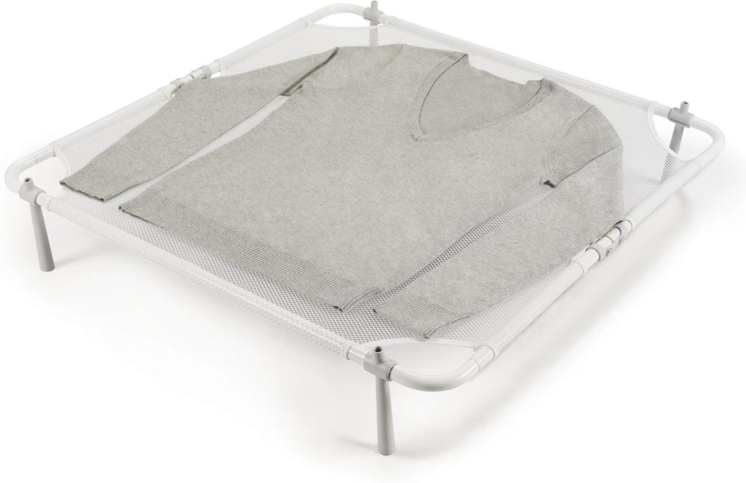 OXO Good Grips Folding Sweater Dryer, White, 26" sq. x 4-1/2" h