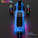 Elecorange T200/T500 Balance Electric Scooter for Kids Age 4-9, 2 Types Front Wheels, Electric Horn, Full Body Lights Up, Wide Deck, 5Mph Safe Speed, 70min Riding, Foldable Kick Scooter Boys & Girl